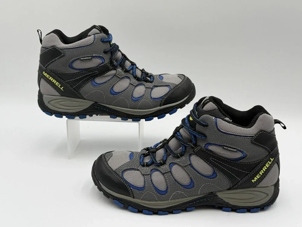 Merrell Hilltop Ventilator Boys Size 7M Mid Hiking Boot Mid Waterproof